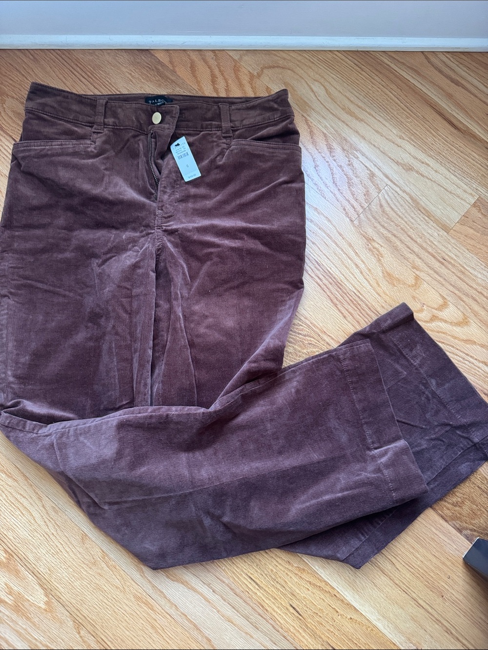 Talbots Women's Brown Corduroy Boot Cut Pants